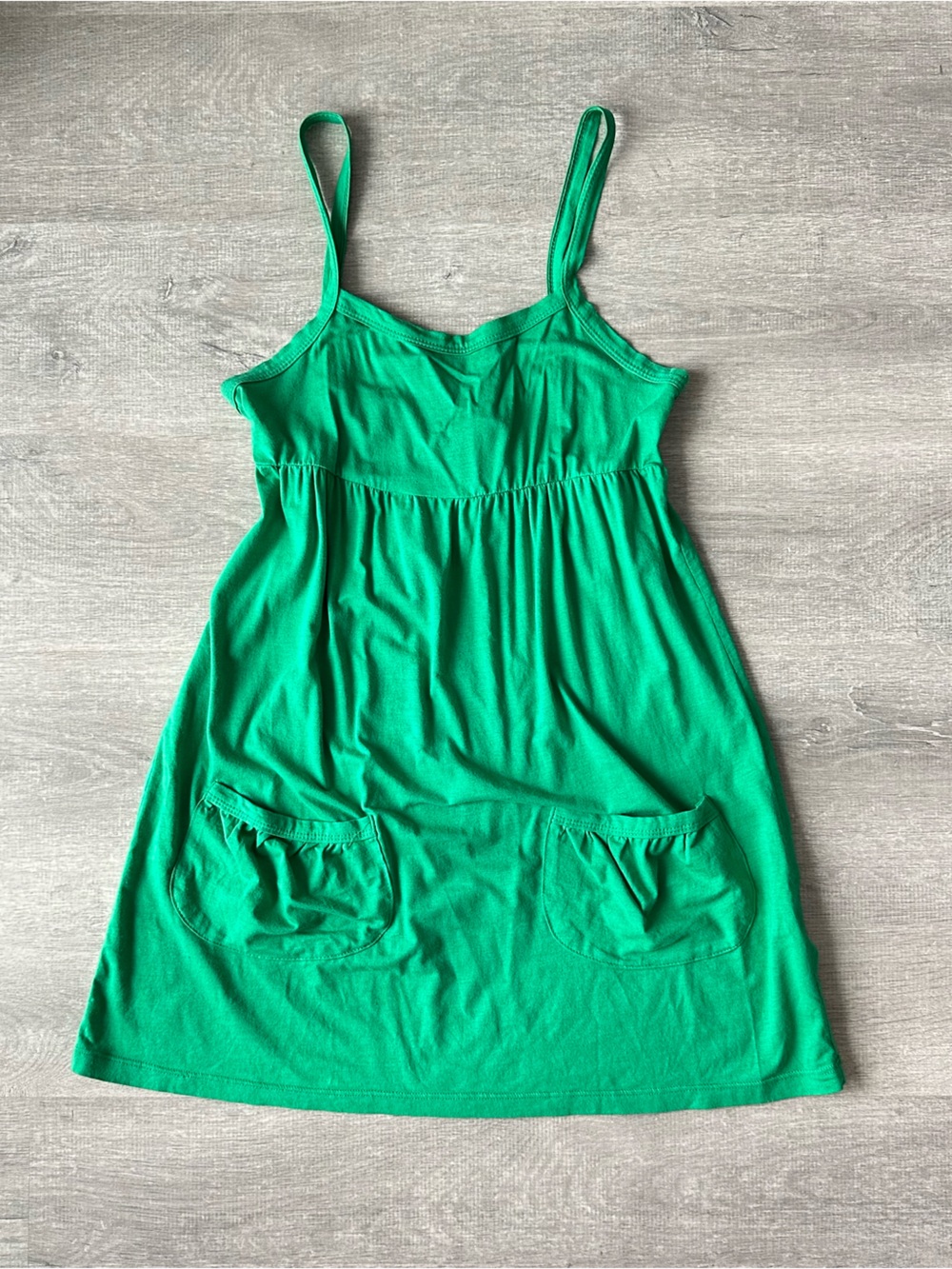 Y2K 2000s Green Babydoll Cami Tank Top